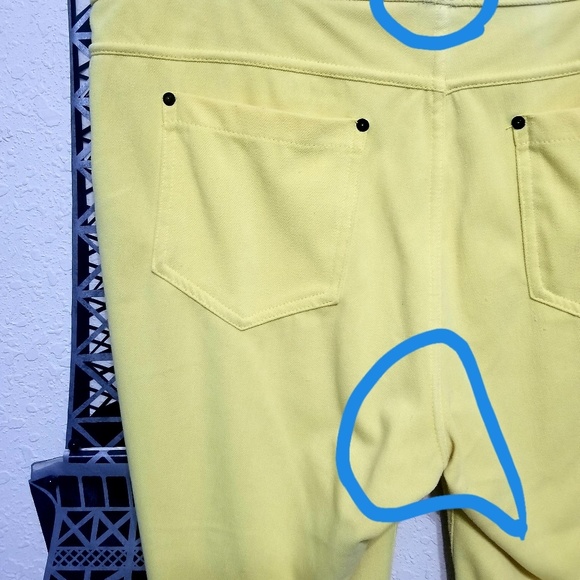 Vera Wang bright yellow large leggings - Picture 8 of 8